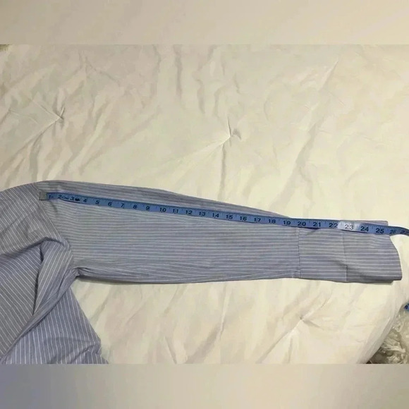 L’H.A.S Oversized Boatneck Shirt_Blue Stripe Size  Small - Picture 14 of 14